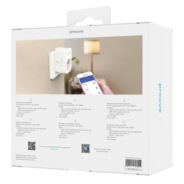 Proove Rapid Smart Socket PD-02 EU 1AC - Photo 2